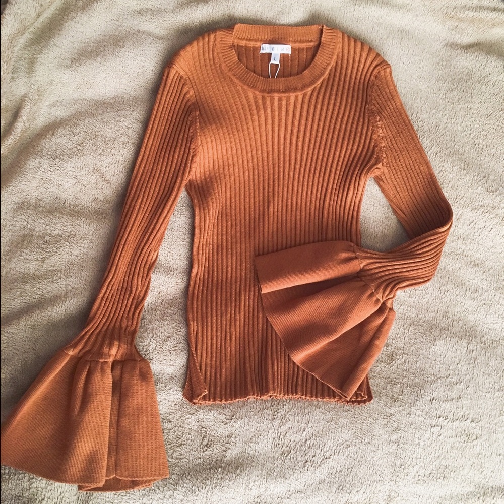 NWT. Bell sleeve sweater. Fall trends must-have!